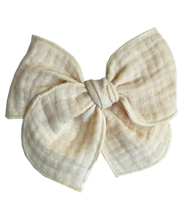 Beige Muselina Bow