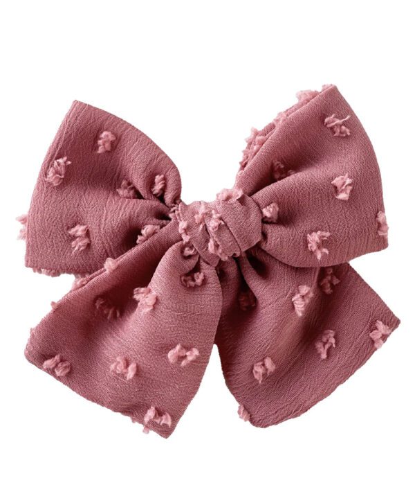 Dusty Pink Plumeti Bow