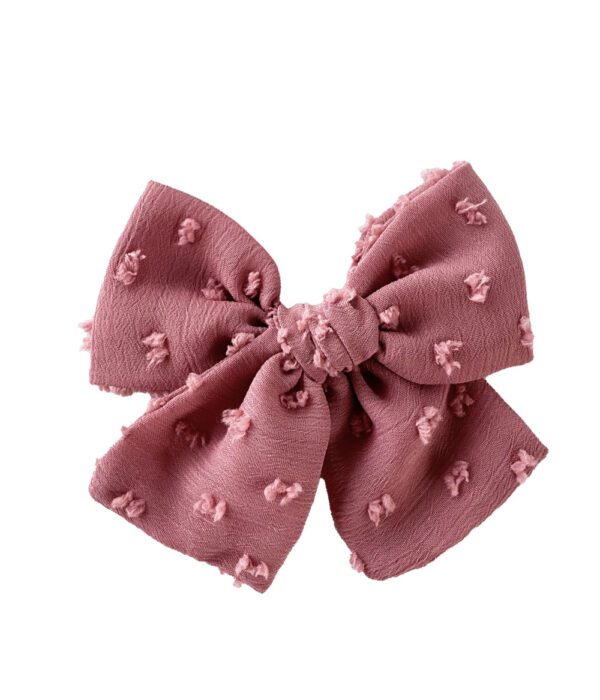 Dusty Pink Plumeti Mini Bow