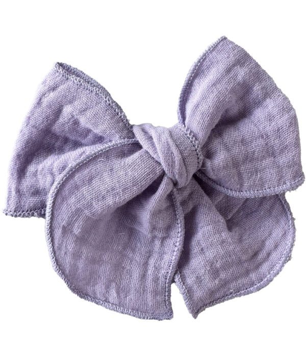 Lila Muselina Bow