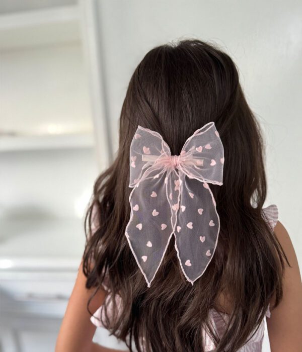 Pink Hearts Big Bow - Imagen 2