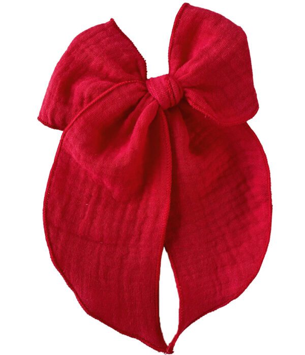 Scarlet Muselina Big Bow