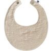 Beige Muselina Bib