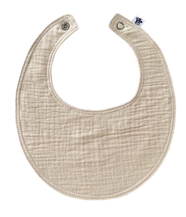 Beige Muselina Bib