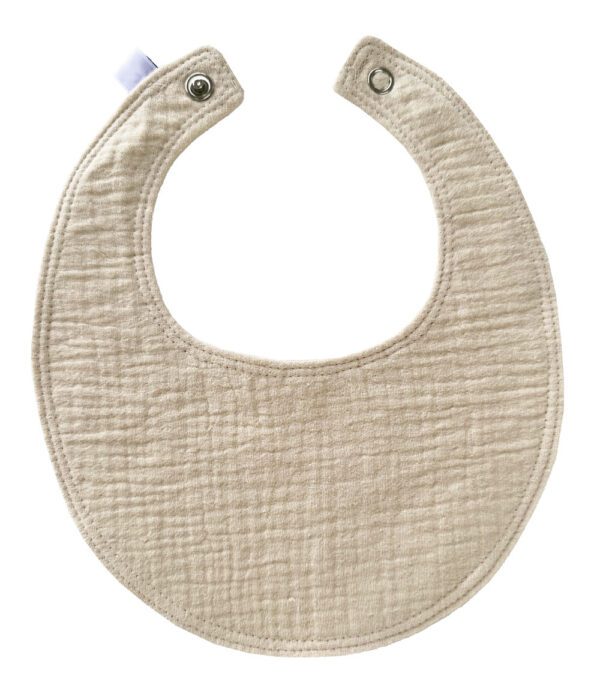 Beige Muselina Bib - Imagen 2