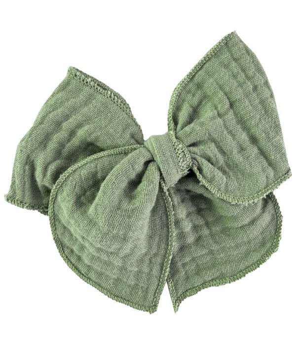 Olive Muselina Bow