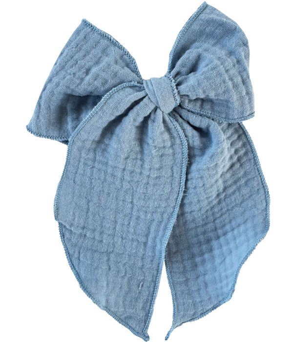 Sky Blue Muselina Big Bow