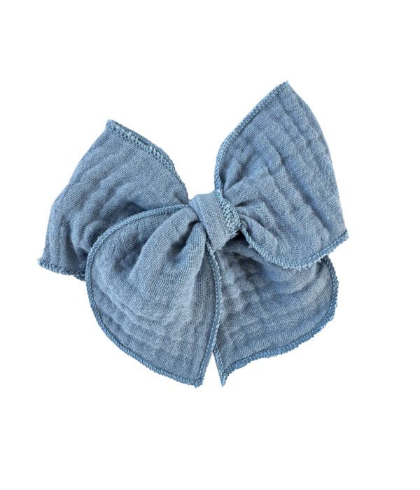 Sky Blue Muselina Mini Bow