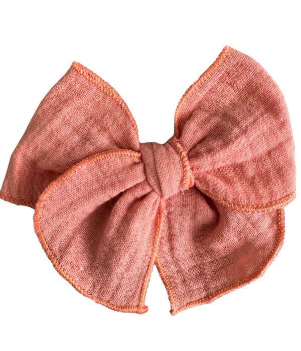 Tangerine Muselina Bow