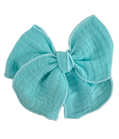 Aqua Muselina Bow
