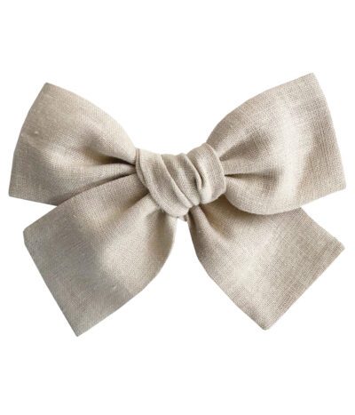 Neutral Linen Bow