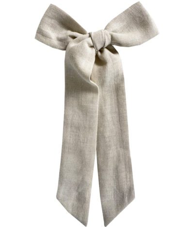 Neutral Linen Large Bow