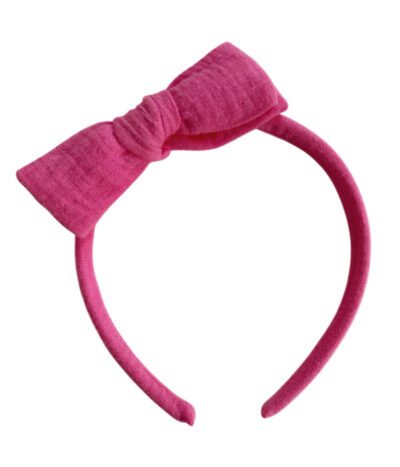 Neón Pink Muselina Headband