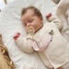 FOTOSOFTPINKBIB Porta Chupón Algodón Plumeti