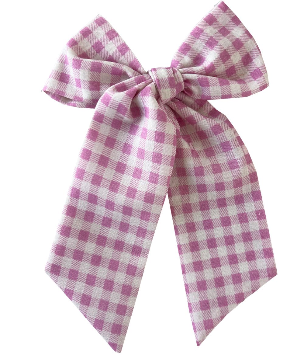 Algodón Large Bow (Rayas y Cuadros)