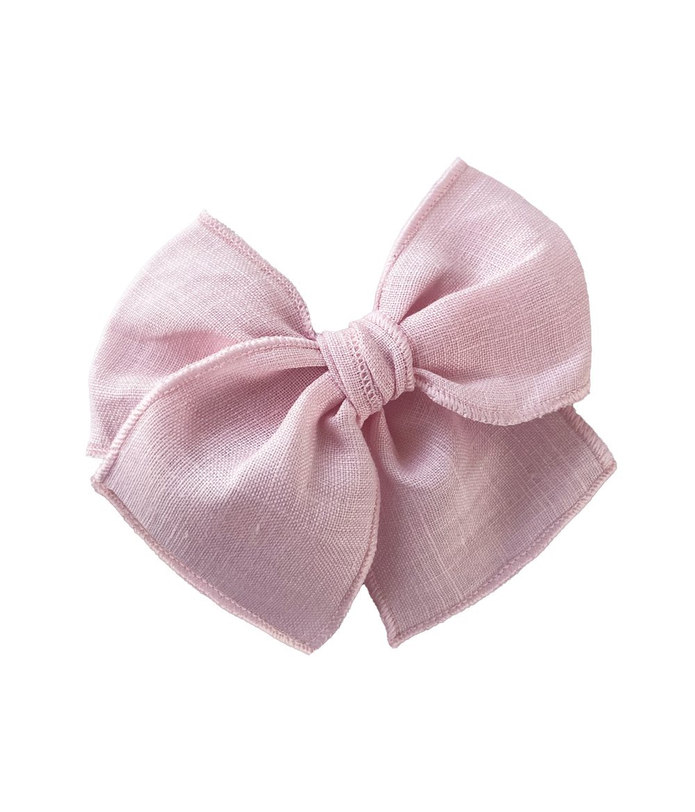 ROSELINENMINIBOW Lino Mini Bow (Orilla Bordada)