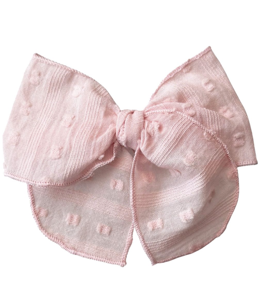 ROSEPLUMETIBOW Plumeti Midi Bow (Orilla Bordada)